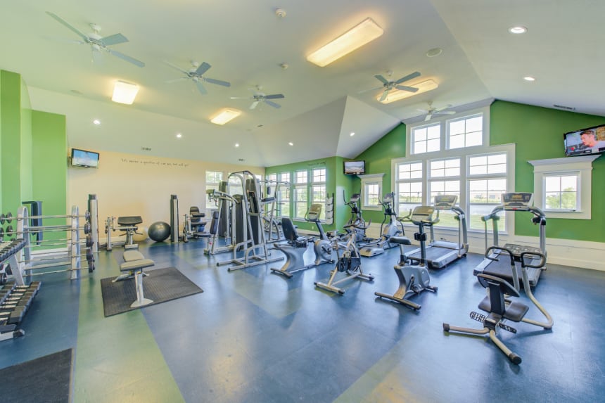 Fitness Center in a Bloomington apartment community.